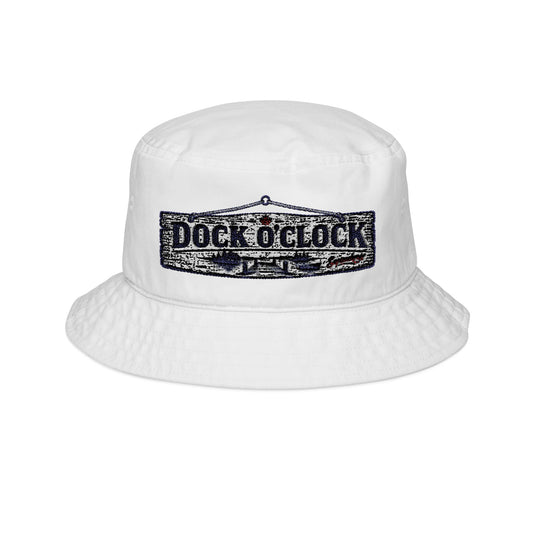 Dock O'Clock Embroidered Bucket Hat — front view