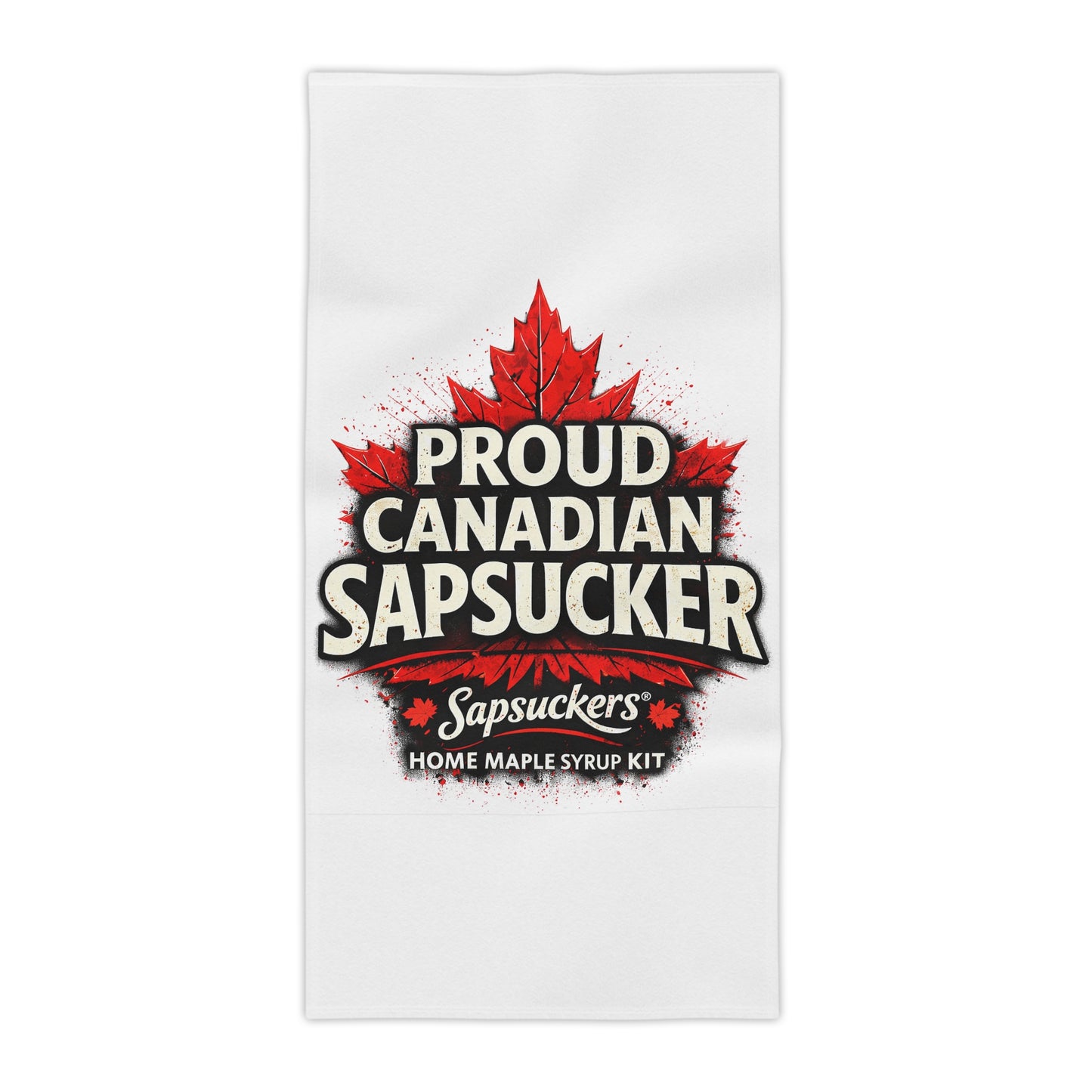 Proud Canadian Sapsucker Beach Towel