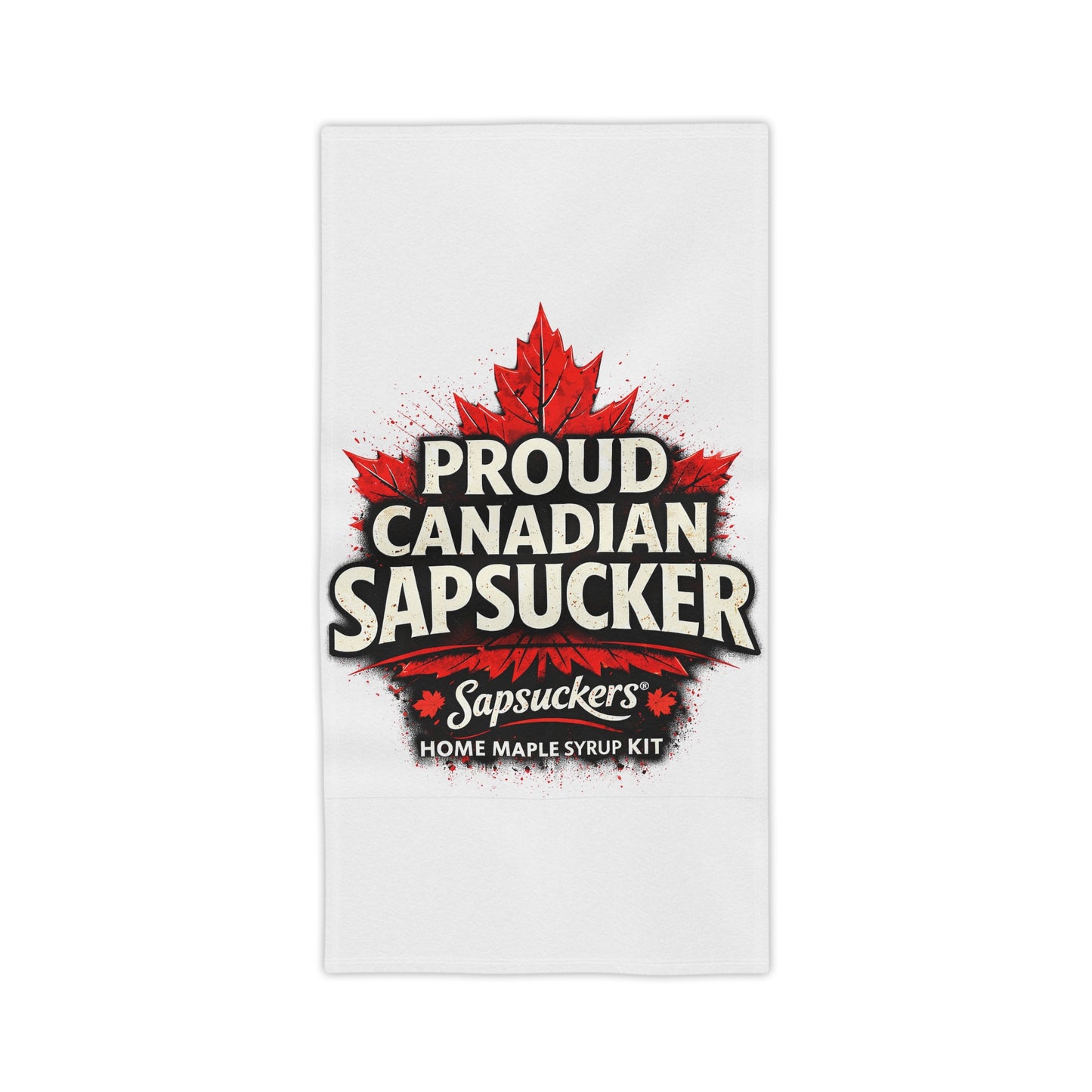 Proud Canadian Sapsucker Beach Towel