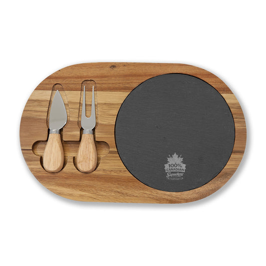 100% Canadian Premium Charcuterie Board — Canadian hardwood — front view