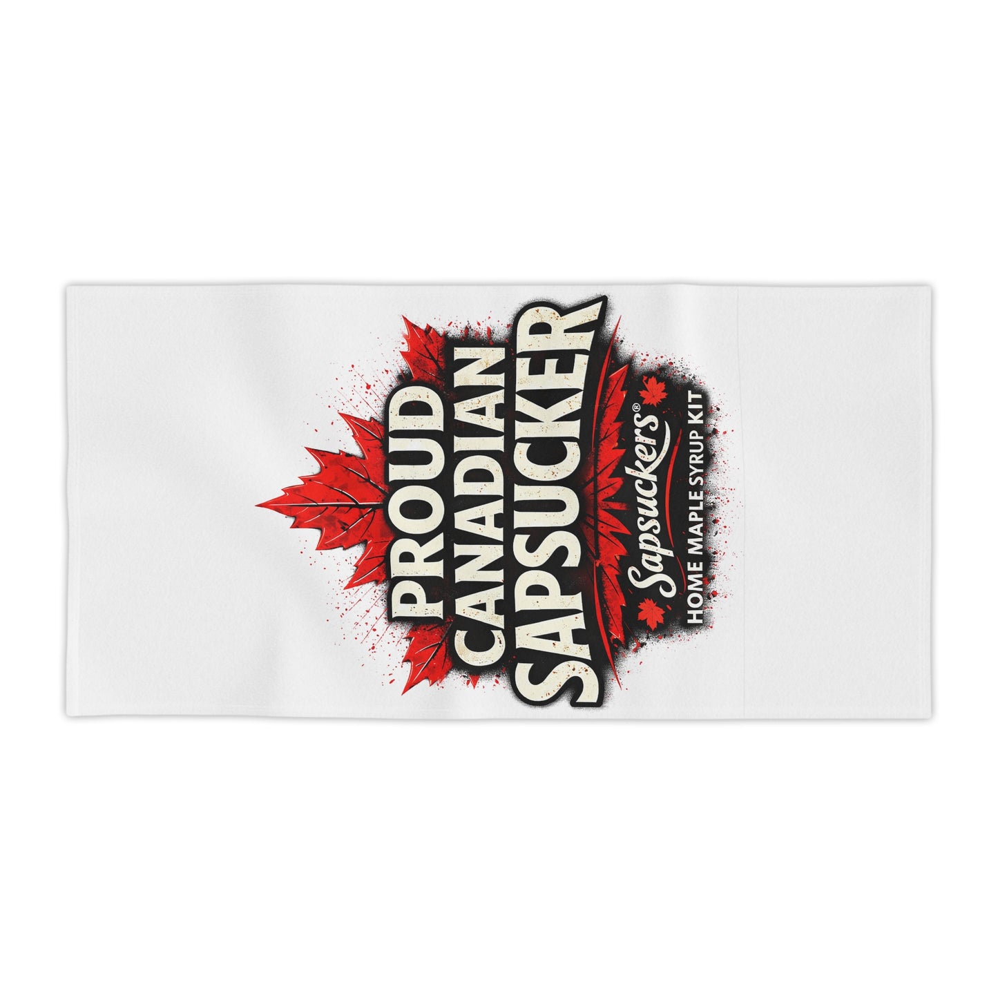 Proud Canadian Sapsucker Beach Towel
