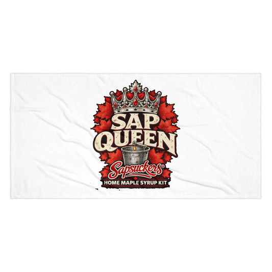 Sap Queen beach towel, Sap Family design by Sapsuckers™