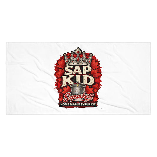 Sap Kid beach towel, Sap Family design by Sapsuckers™