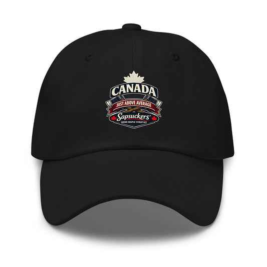 Just Above Average Hat — Black | Sapsuckers® Dad Hat
