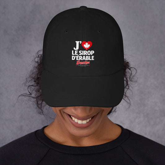 J'❤️ Le Sirop D'Érable Hat — Black | Sapsuckers® Canadian Dad Hat