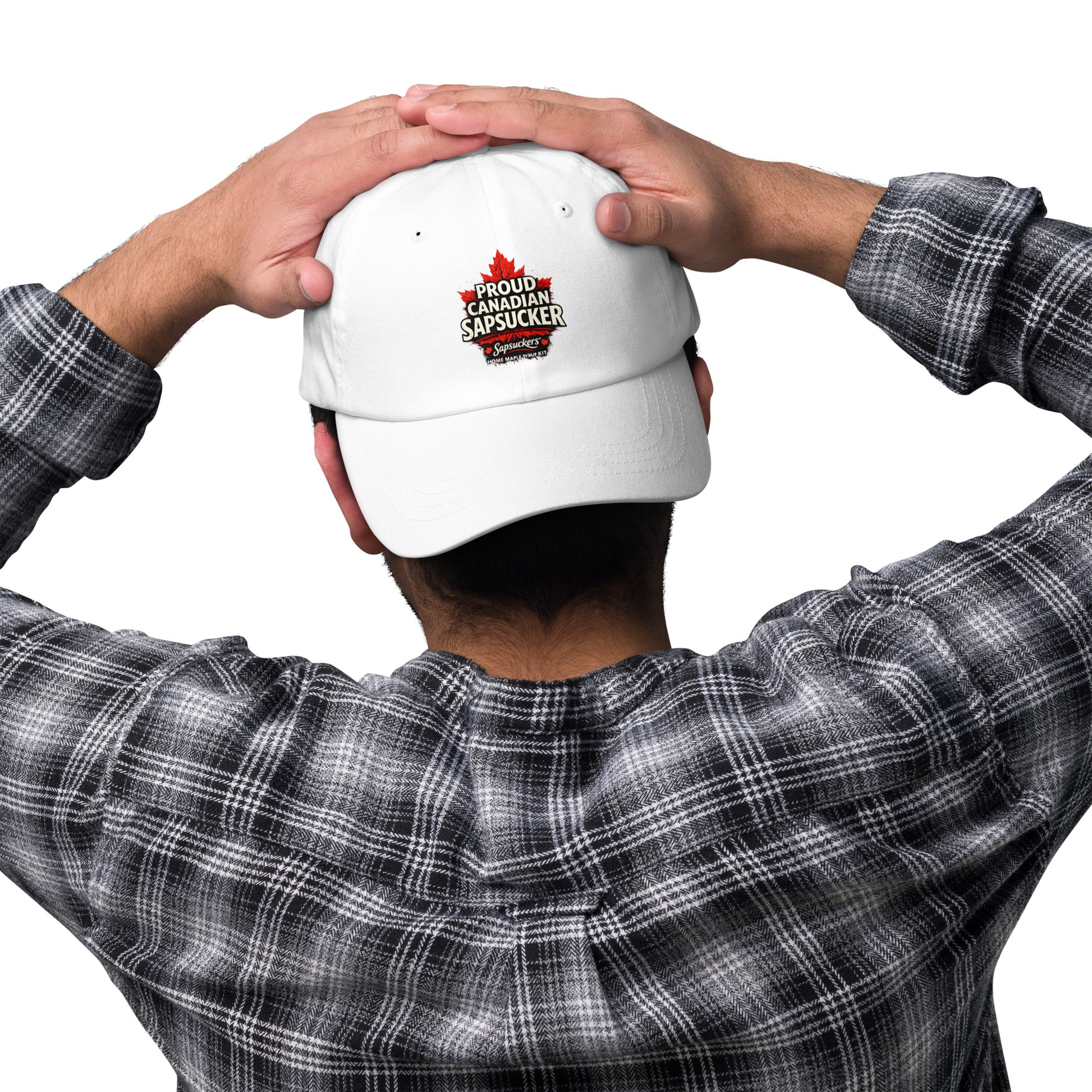 Proud Canadian Sapsucker Hat — front view — Sapsuckers® Canadian dad hat