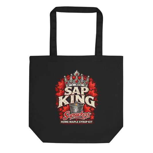 Sap King tote bag in Black, Sap Family design by Sapsuckers™