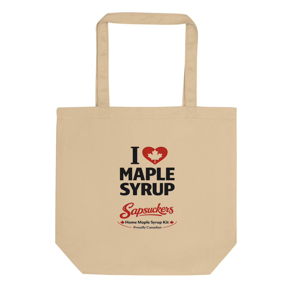 I ❤️ Maple Syrup tote bag in oyster