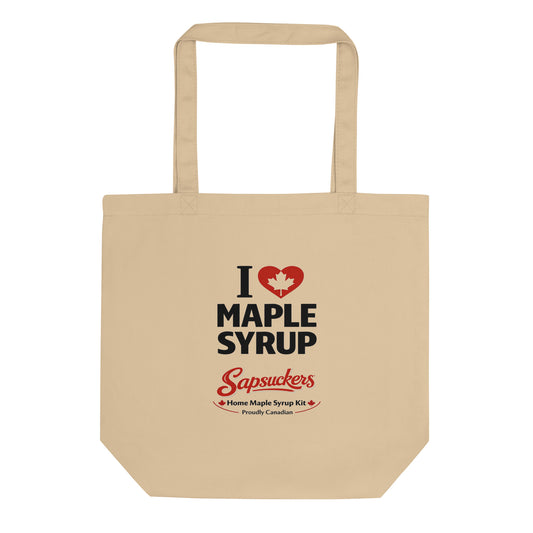 I ❤️ Maple Syrup tote bag in oyster
