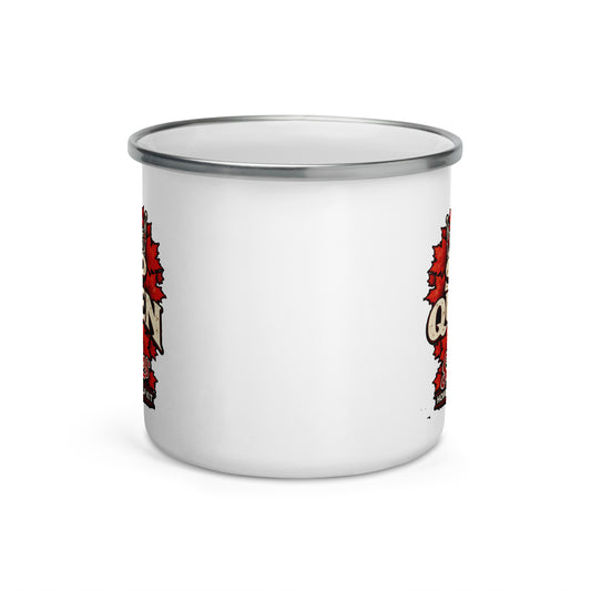 Sap Queen enamel mug, Sap Family design by Sapsuckers™
