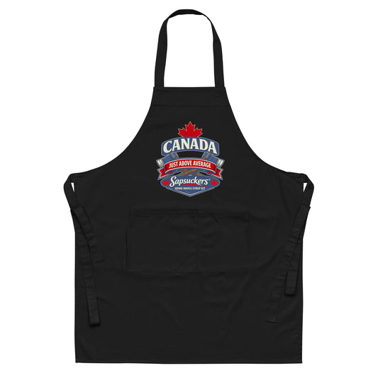 Just Above Average Apron — Black | Sapsuckers® Kitchen Apron