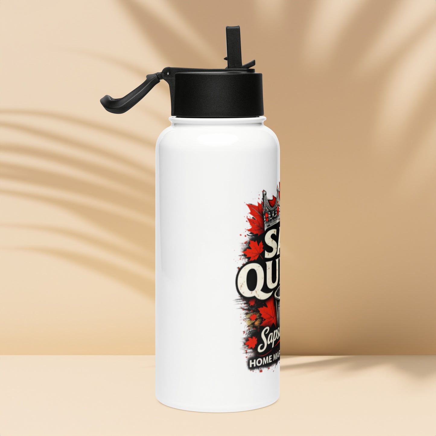 Sap Queen Water Bottle — front view — Sapsuckers® Canadian water bottle