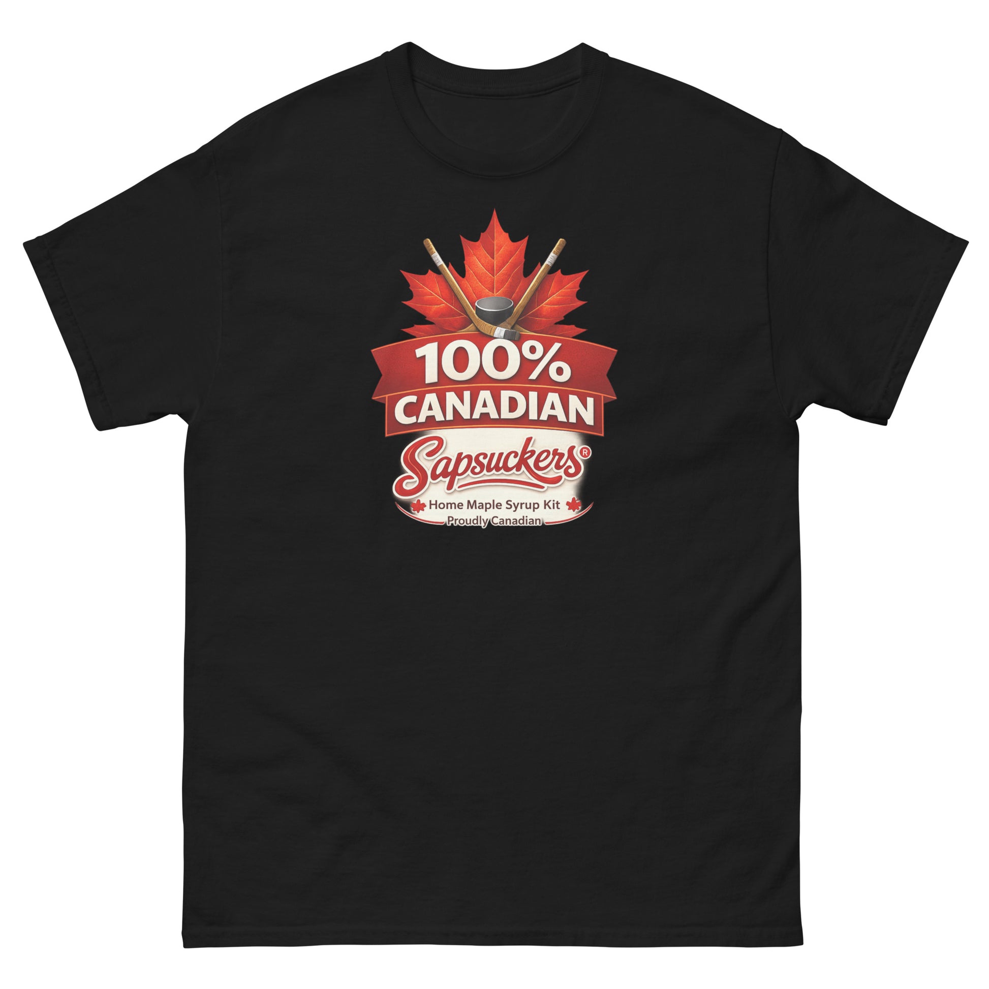 Sapsuckers 100% Canadian Classic Tee - Black