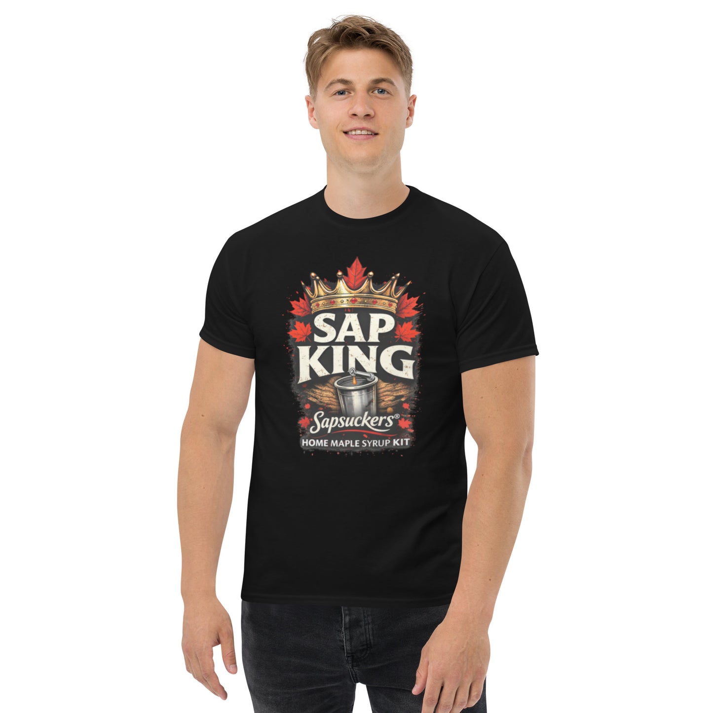 Sap King Tee — front view — Sapsuckers® Canadian tee