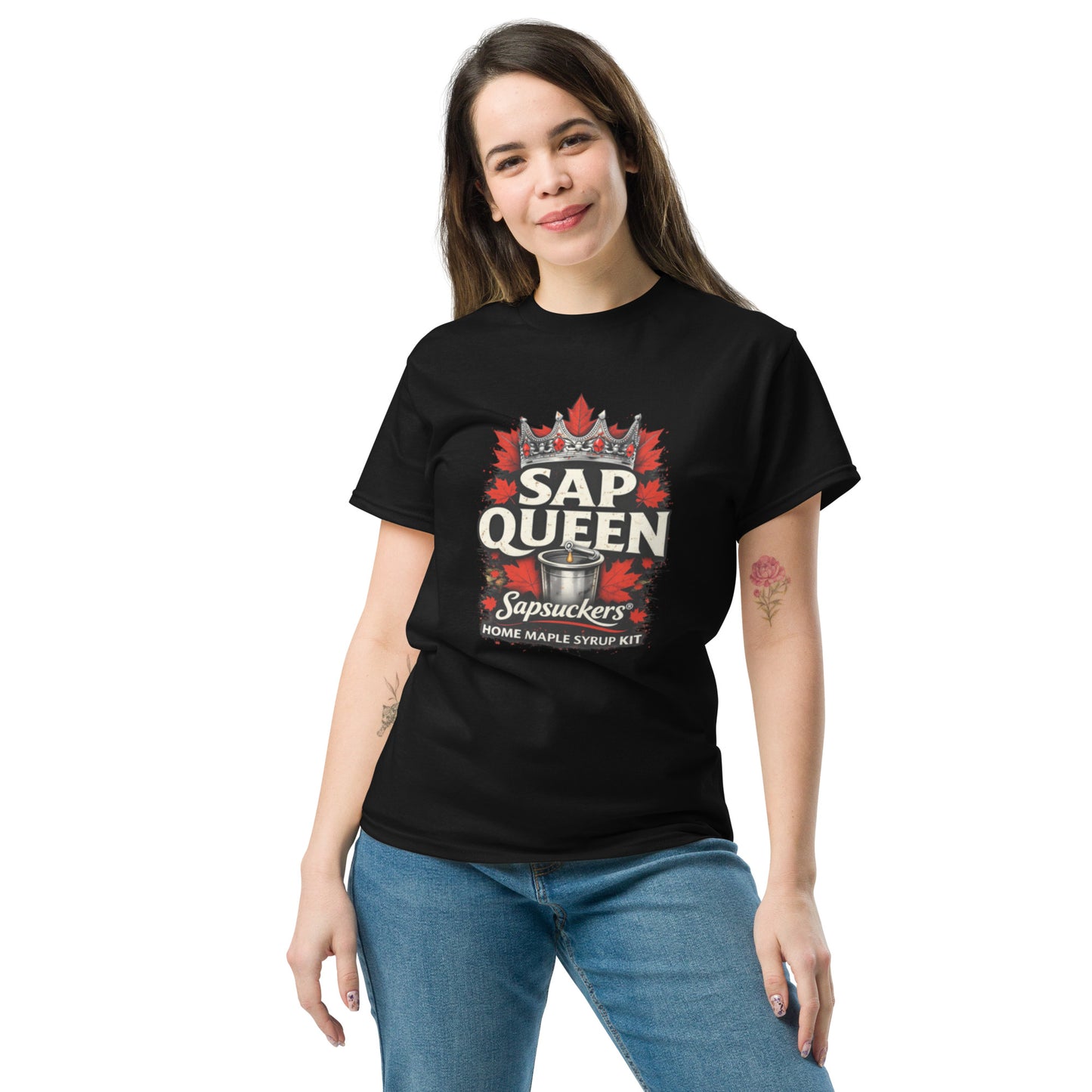 Sap Queen Tee — front view — Sapsuckers® Canadian tee