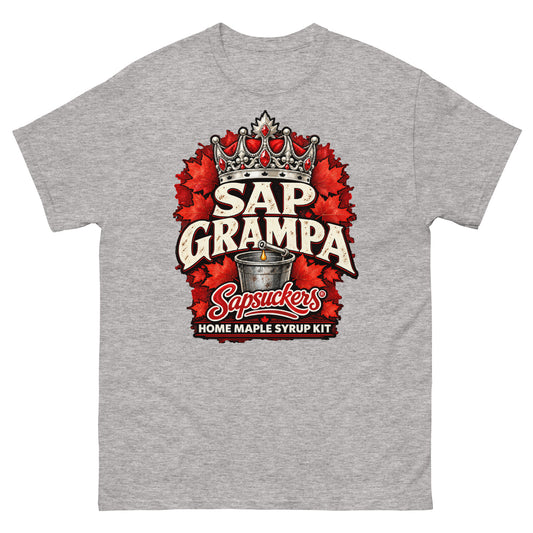 Sap Grampa tee in Sport Grey, Sap Family design by Sapsuckers™