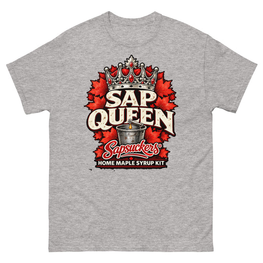 Sap Queen tee in Sport Grey, Sap Family design by Sapsuckers™