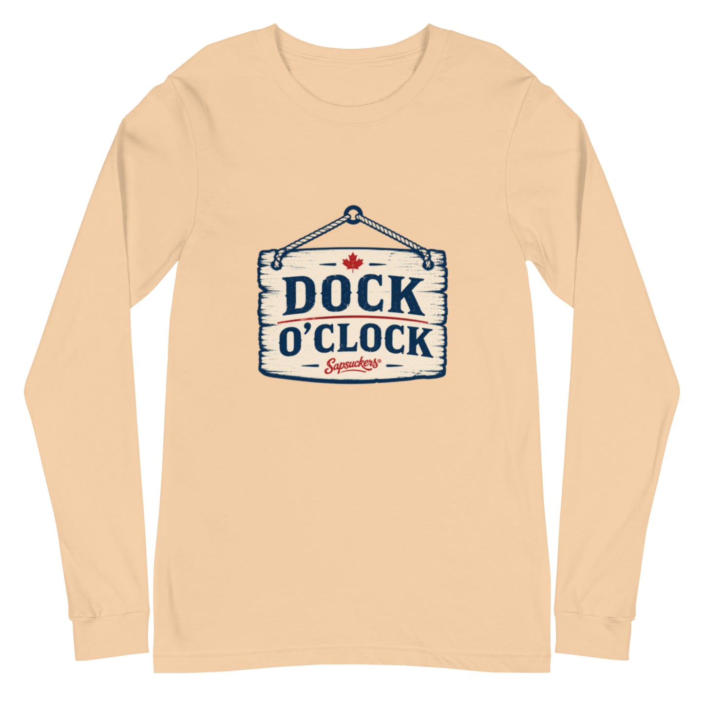 Dock O'Clock Long Sleeve — front view — Sapsuckers® Canadian long sleeve tee