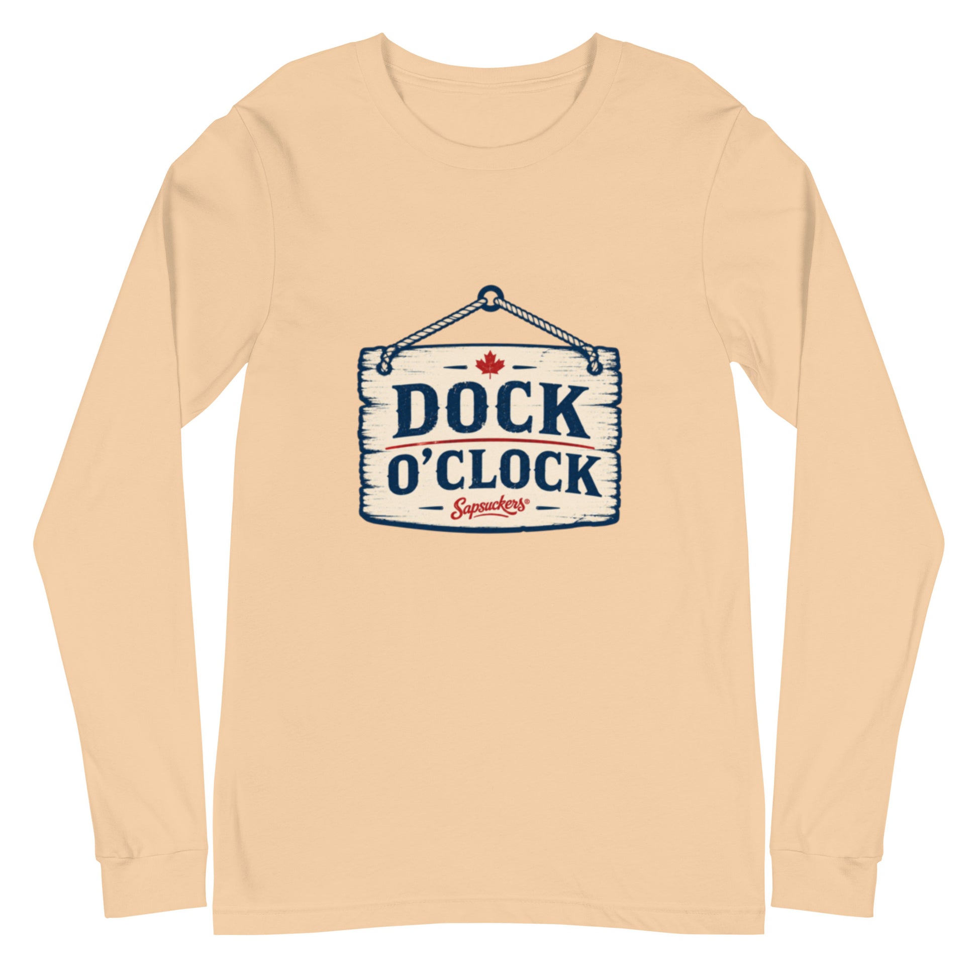 Dock O'Clock Long Sleeve — front view — Sapsuckers® Canadian long sleeve tee
