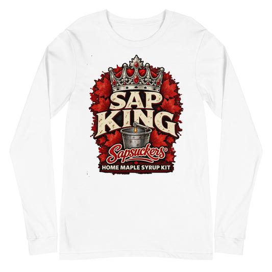 Sap King long sleeve in White, Sap Family design by Sapsuckers™