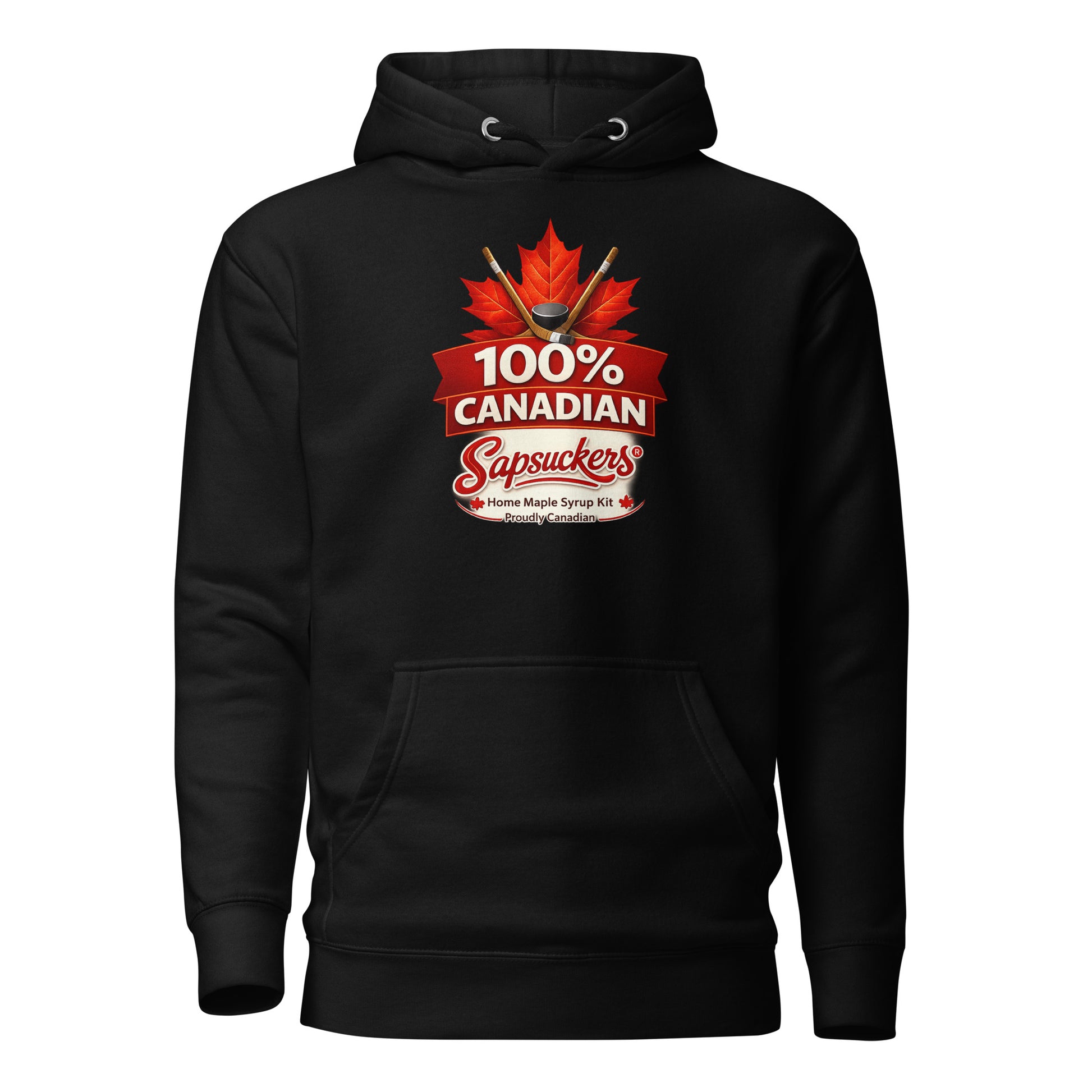 Sapsuckers 100% Canadian Hoodie - Black