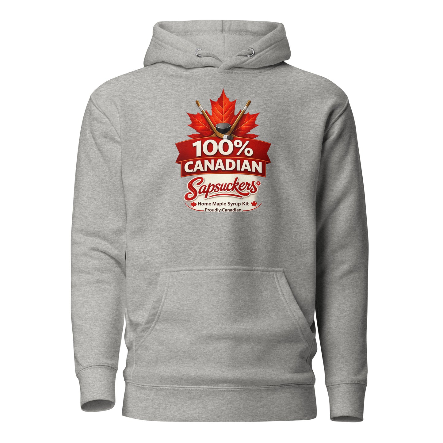 Sapsuckers 100% Canadian Hoodie - Carbon Grey