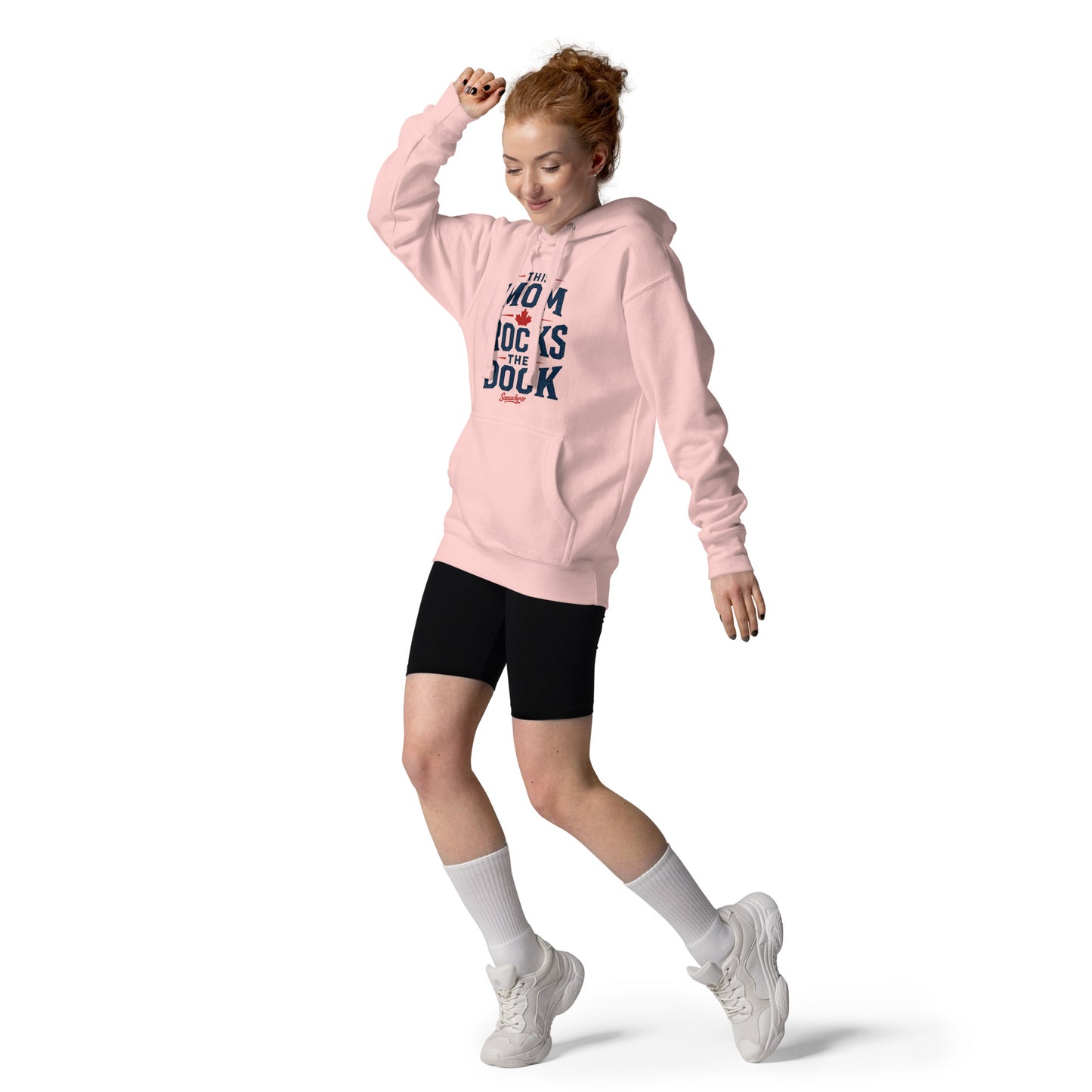 This Mom Rocks the Dock Hoodie — front view — Sapsuckers® Canadian hoodie