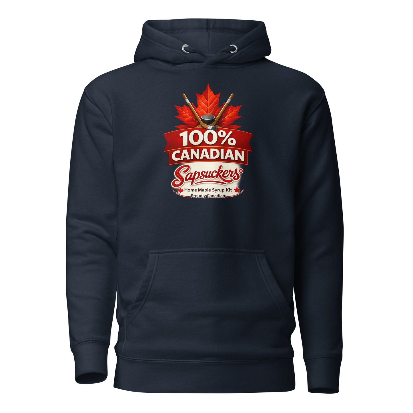 Sapsuckers 100% Canadian Hoodie - Navy Blazer