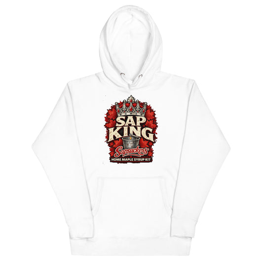 Sap King hoodie in White, Sap Family design by Sapsuckers™