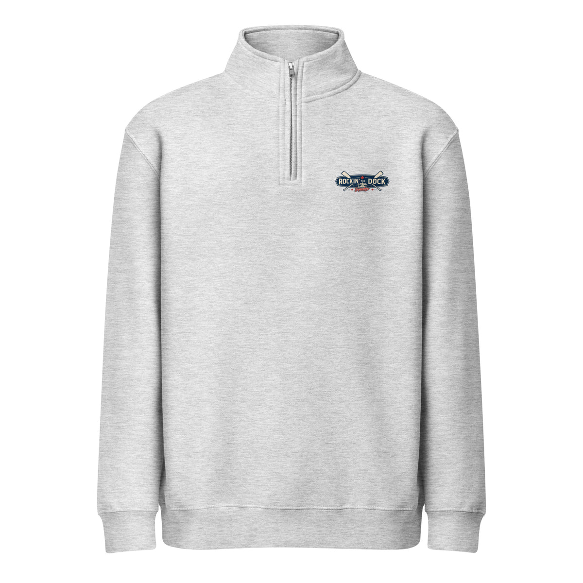 Rockin' the Dock Quarter-Zip Sweatshirt — front view — Sapsuckers® Canadian hoodie
