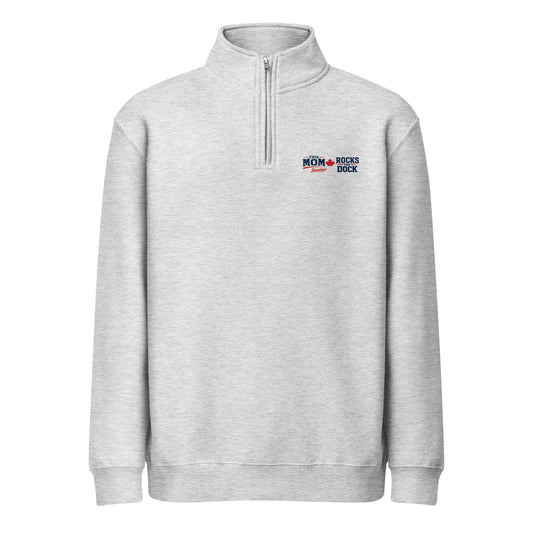 This Mom Rocks the Dock Quarter-Zip — front view — Sapsuckers® Canadian quarter-zip