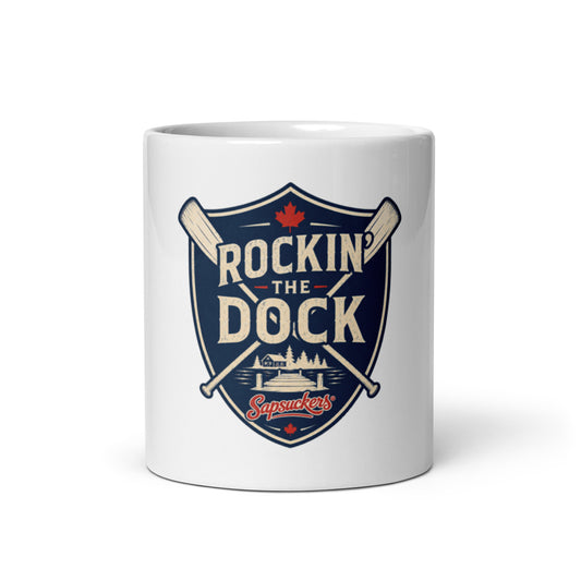 Rockin' the Dock™ Ceramic Mug — front view — Sapsuckers® Canadian ceramic mug