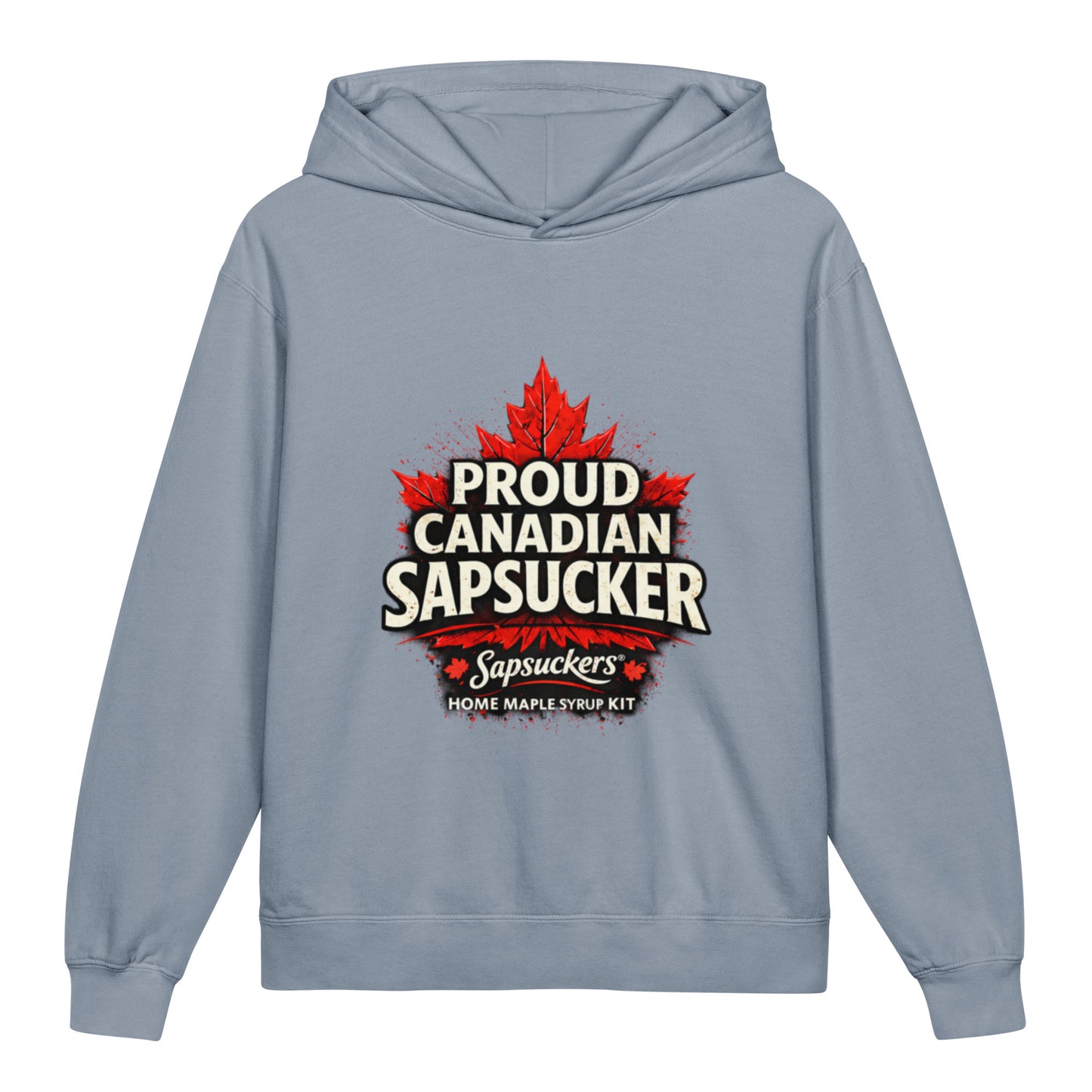 Sapsuckers Proud Canadian Sapsucker Kids Hoodie - Blue Jean