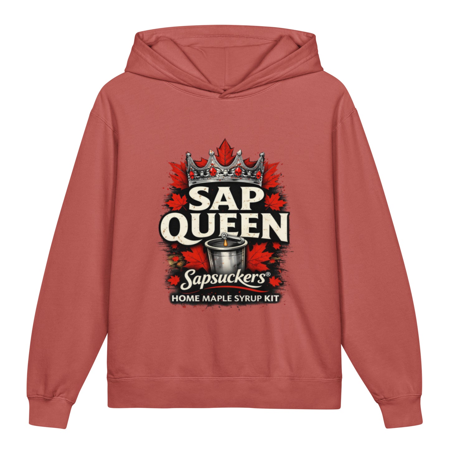 Sapsuckers Sap Queen Kids Hoodie - Crimson