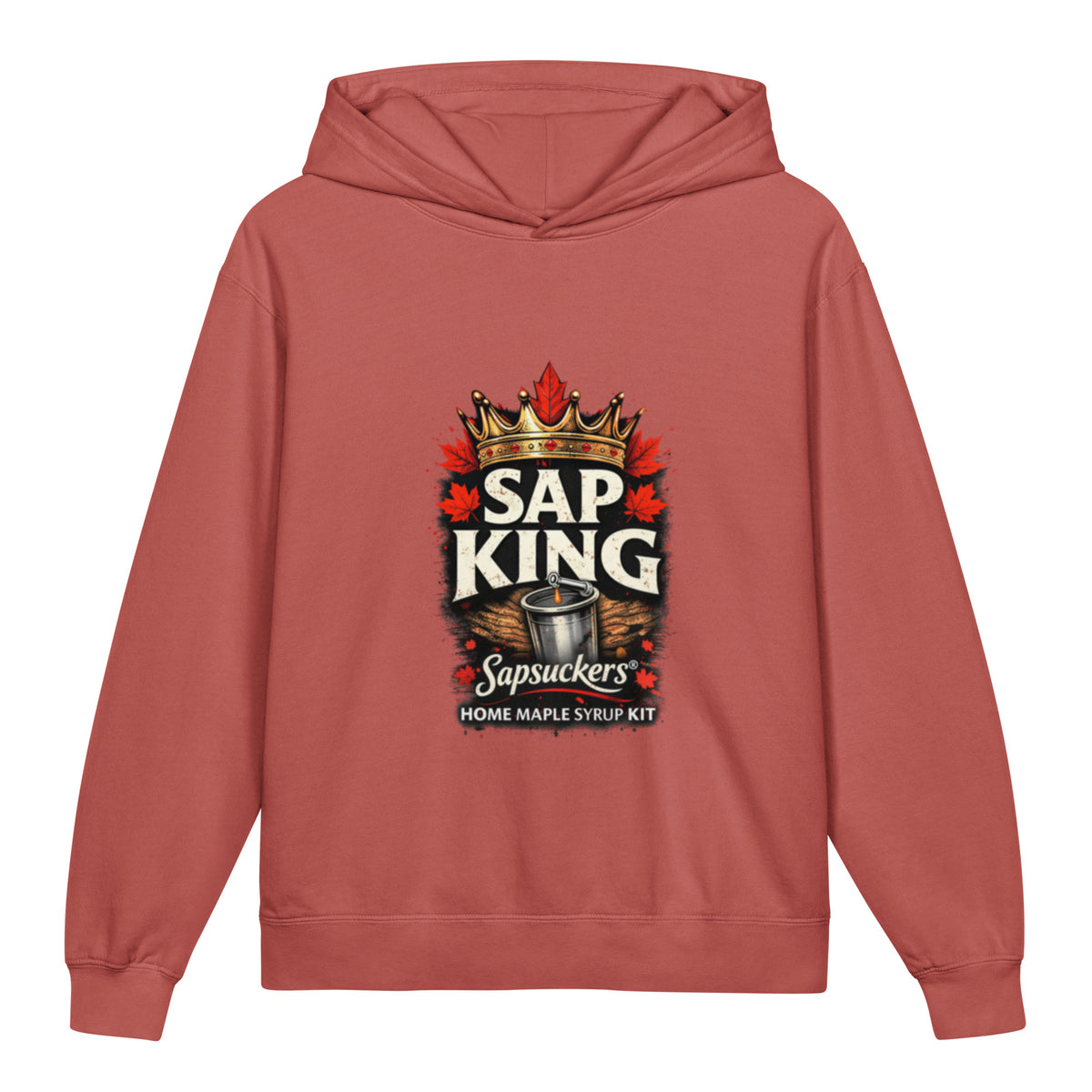 Sapsuckers Sap King Kids Hoodie - Crimson