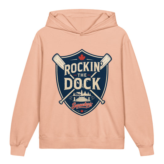Rockin' the Dock Kids Hoodie — front view — Sapsuckers® Canadian hoodie